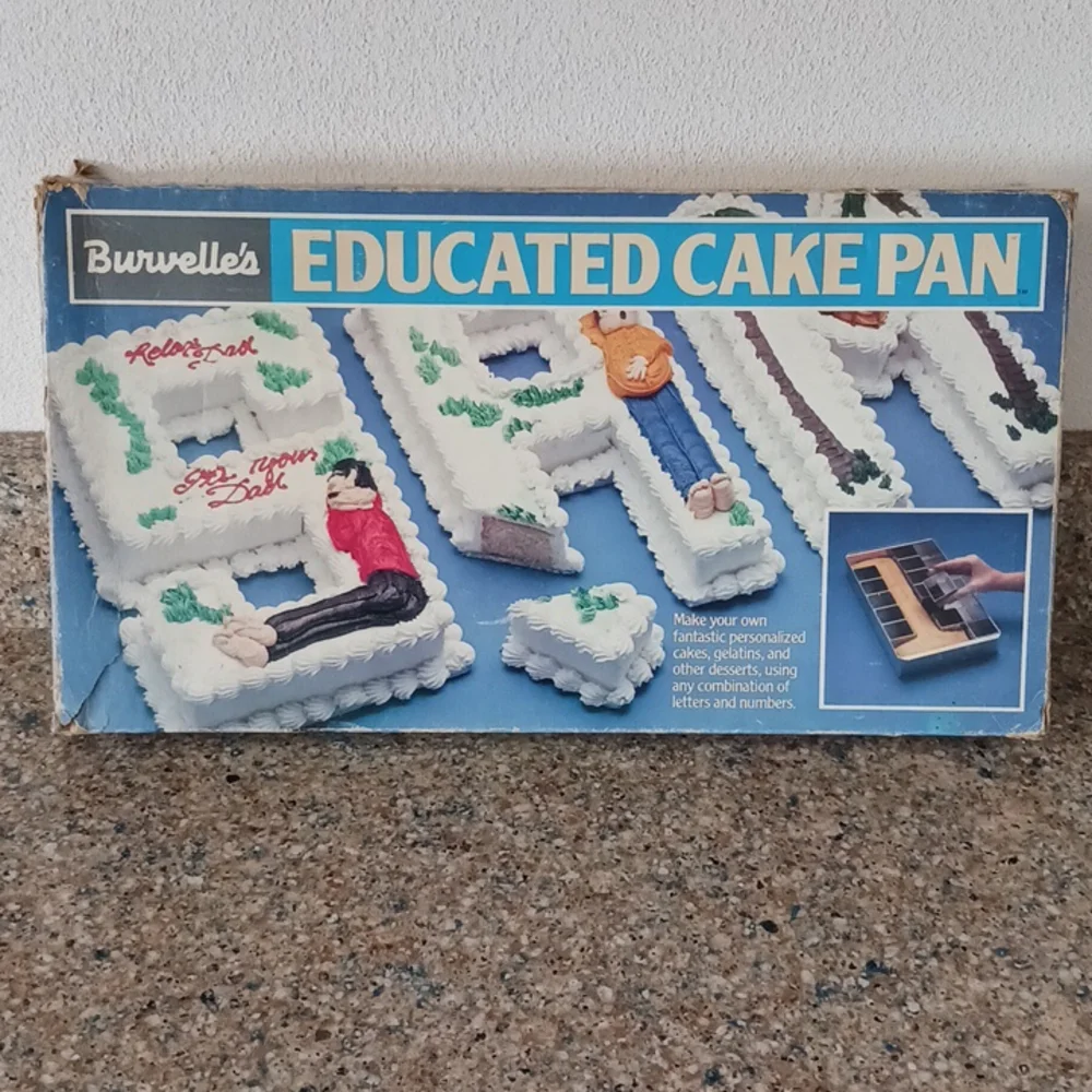 Burvelle's Educated Cake Pan Baking Birthday Number Letter Wedding Baby Dessert
